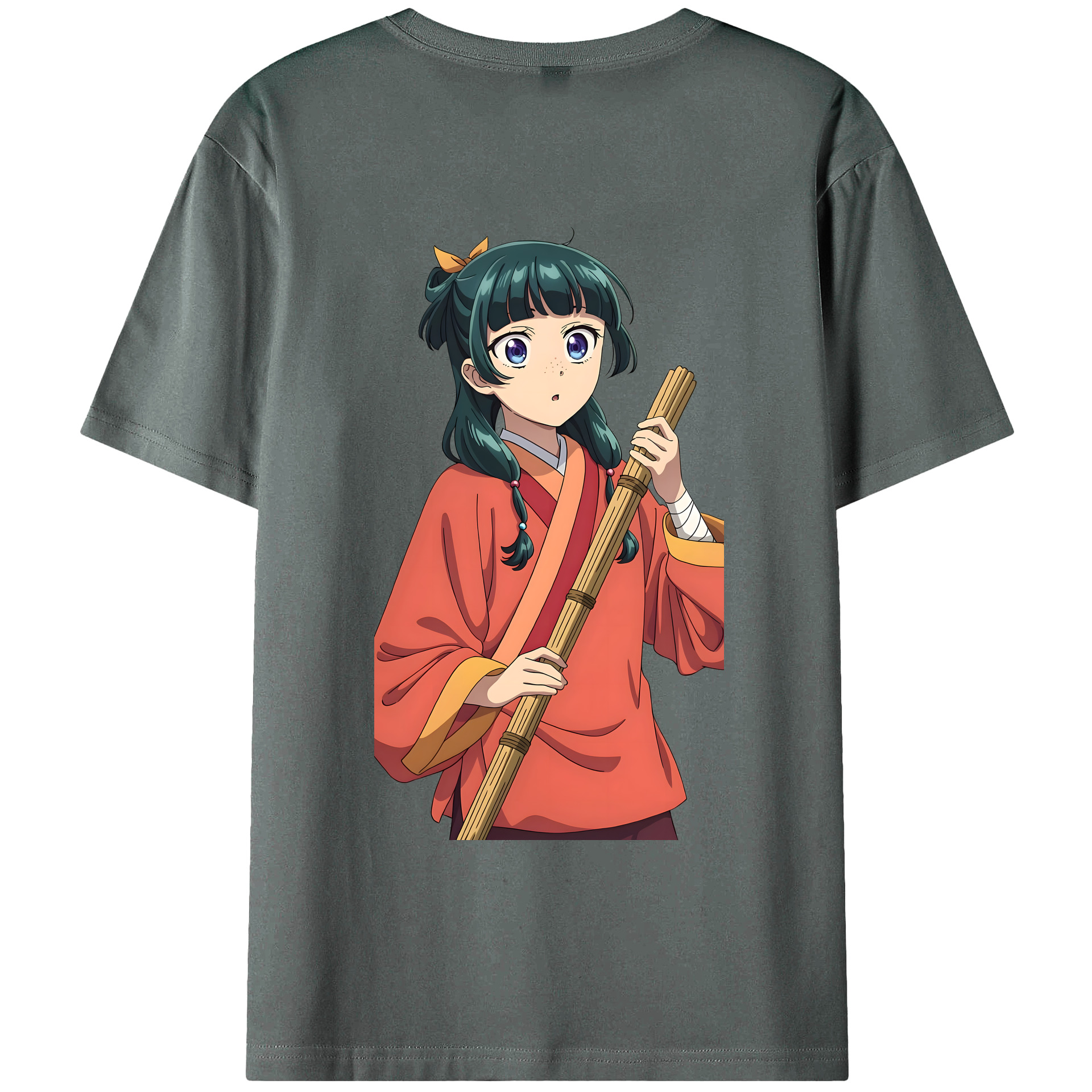 （画像用） 薬屋のひとりごと The Apothecary Diaries 綿100％ メンズ半袖Tシャツ（バックプリント） 通気性